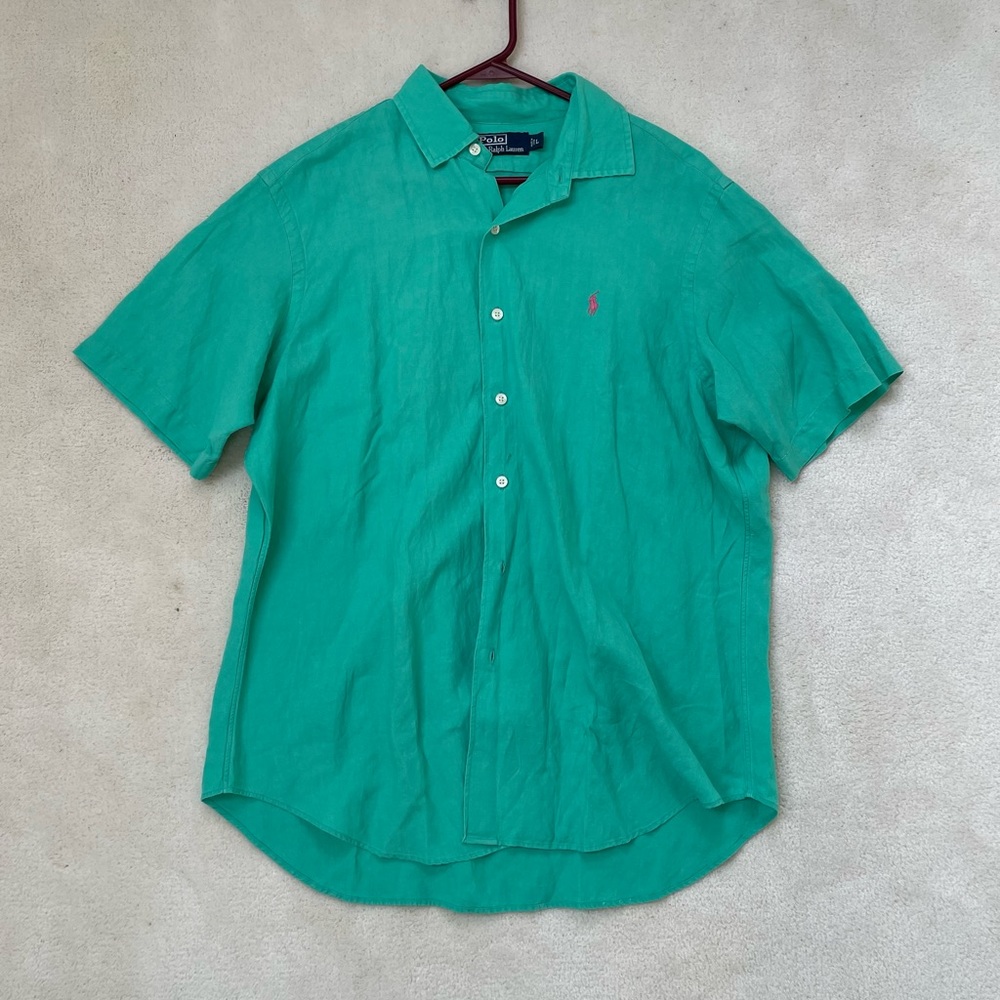 Polo By Ralph Lauren Camp Collar Linen Shirt